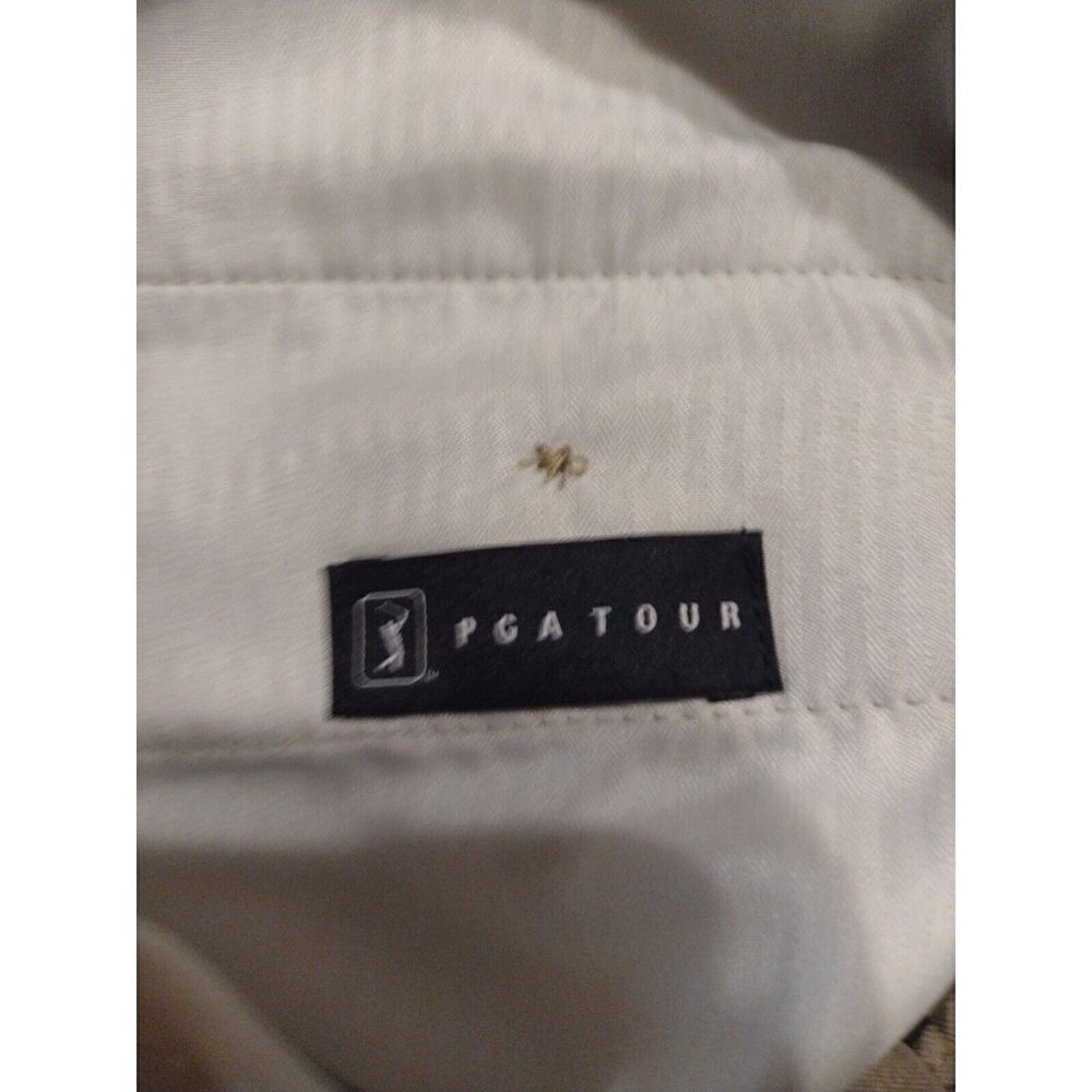 NWT New PGA Tour Expandable Waistband Golf Chino Shorts Brown Size 40 - Picture 8 of 10